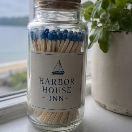 Promotional custom matches with company logo